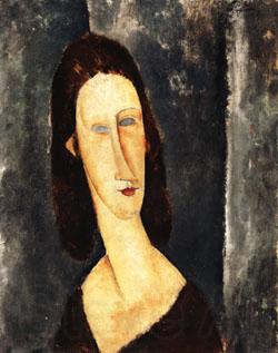 Amedeo Modigliani Blue Eyes ( Portrait of Madame Jeanne Hebuterne ) Spain oil painting art